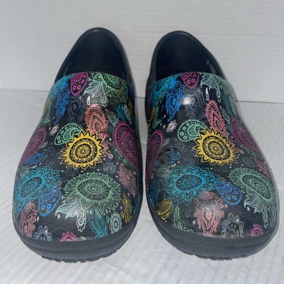 Crocs Neria Pro II Shoes Women's 8 Blue Comfort Slip On Clog Work Nursing - Picture 2 of 11